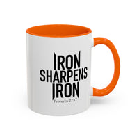 Load image into Gallery viewer, IRON SHARPENS IRON CERAMIC MUG