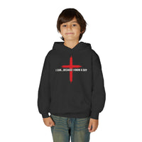 Load image into Gallery viewer, I CAN...BECAUSE I KNOW A GUY COTTON BLEND KIDS HOODIE
