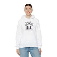 Load image into Gallery viewer, JESUS IS THE REASON COTTON BLEND HOODIE