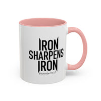 Load image into Gallery viewer, IRON SHARPENS IRON CERAMIC MUG