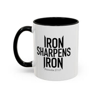 Load image into Gallery viewer, IRON SHARPENS IRON CERAMIC MUG