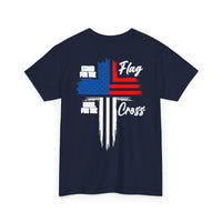 Load image into Gallery viewer, STAND FOR THE FLAG DESIGN ON THE BACK COTTON T-SHIRT