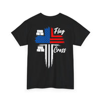 Load image into Gallery viewer, STAND FOR THE FLAG DESIGN ON THE BACK COTTON T-SHIRT