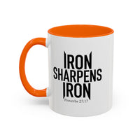 Load image into Gallery viewer, IRON SHARPENS IRON CERAMIC MUG