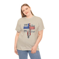 Load image into Gallery viewer, STAND FOR THE FLAG KNEEL COTTON T-SHIRT