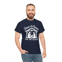 Load image into Gallery viewer, JESUS IS THE REASON COTTON T-SHIRT