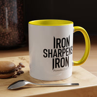 Load image into Gallery viewer, IRON SHARPENS IRON CERAMIC MUG