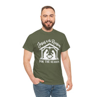 Load image into Gallery viewer, JESUS IS THE REASON COTTON T-SHIRT
