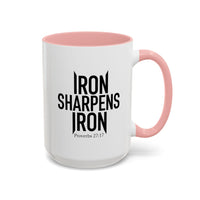 Load image into Gallery viewer, IRON SHARPENS IRON CERAMIC MUG