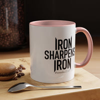 Load image into Gallery viewer, IRON SHARPENS IRON CERAMIC MUG