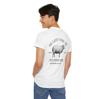 Load image into Gallery viewer, HE LEFT THE 99 DESIGN ON THE BACK COTTON T-SHIRT