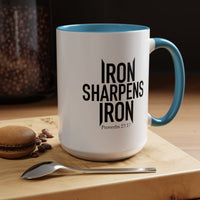 Load image into Gallery viewer, IRON SHARPENS IRON CERAMIC MUG