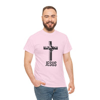 Load image into Gallery viewer, JESUS CROSS COTTON T-SHIRT