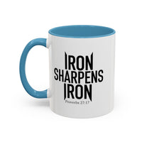 Load image into Gallery viewer, IRON SHARPENS IRON CERAMIC MUG
