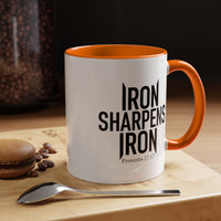 Load image into Gallery viewer, IRON SHARPENS IRON CERAMIC MUG