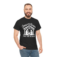 Load image into Gallery viewer, JESUS IS THE REASON COTTON T-SHIRT