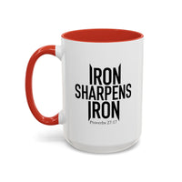 Load image into Gallery viewer, IRON SHARPENS IRON CERAMIC MUG