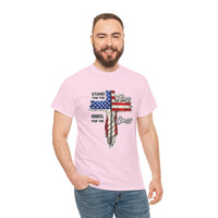 Load image into Gallery viewer, STAND FOR THE FLAG KNEEL COTTON T-SHIRT