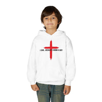 Load image into Gallery viewer, I CAN...BECAUSE I KNOW A GUY COTTON BLEND KIDS HOODIE