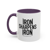Load image into Gallery viewer, IRON SHARPENS IRON CERAMIC MUG