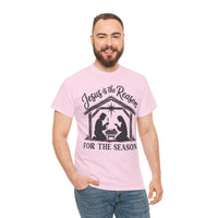Load image into Gallery viewer, JESUS IS THE REASON COTTON T-SHIRT