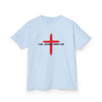 Load image into Gallery viewer, I CAN...BECAUSE I KNOW A GUY COTTON KIDS T-SHIRT