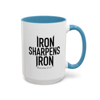Load image into Gallery viewer, IRON SHARPENS IRON CERAMIC MUG