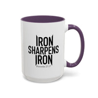 Load image into Gallery viewer, IRON SHARPENS IRON CERAMIC MUG