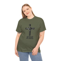 Load image into Gallery viewer, JESUS CROSS COTTON T-SHIRT