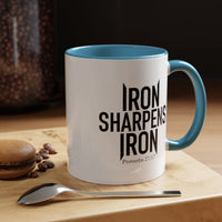 Load image into Gallery viewer, IRON SHARPENS IRON CERAMIC MUG