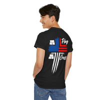 Load image into Gallery viewer, STAND FOR THE FLAG DESIGN ON THE BACK COTTON T-SHIRT