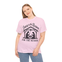 Load image into Gallery viewer, JESUS IS THE REASON COTTON T-SHIRT