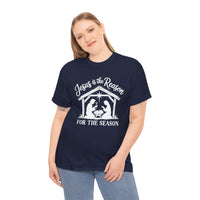 Load image into Gallery viewer, JESUS IS THE REASON COTTON T-SHIRT
