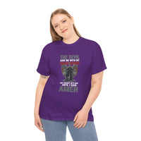 Load image into Gallery viewer, THE DEVIL SAW ME WITH MY HEAD DOWN COTTON T-SHIRT