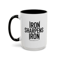 Load image into Gallery viewer, IRON SHARPENS IRON CERAMIC MUG