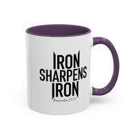 Load image into Gallery viewer, IRON SHARPENS IRON CERAMIC MUG