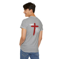 Load image into Gallery viewer, I CAN'T....BUT I KNOW A GUY DESIGN ON THE BACK COTTON T-SHIRT
