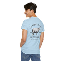 Load image into Gallery viewer, HE LEFT THE 99 DESIGN ON THE BACK COTTON T-SHIRT
