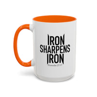 Load image into Gallery viewer, IRON SHARPENS IRON CERAMIC MUG