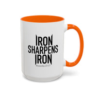 Load image into Gallery viewer, IRON SHARPENS IRON CERAMIC MUG