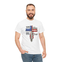 Load image into Gallery viewer, STAND FOR THE FLAG KNEEL COTTON T-SHIRT