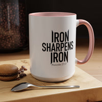 Load image into Gallery viewer, IRON SHARPENS IRON CERAMIC MUG