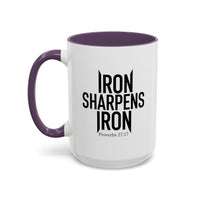 Load image into Gallery viewer, IRON SHARPENS IRON CERAMIC MUG