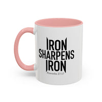 Load image into Gallery viewer, IRON SHARPENS IRON CERAMIC MUG