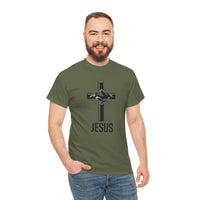 Load image into Gallery viewer, JESUS CROSS COTTON T-SHIRT