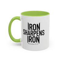 Load image into Gallery viewer, IRON SHARPENS IRON CERAMIC MUG