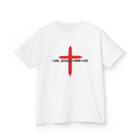 Load image into Gallery viewer, I CAN...BECAUSE I KNOW A GUY COTTON KIDS T-SHIRT