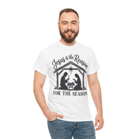 Load image into Gallery viewer, JESUS IS THE REASON COTTON T-SHIRT