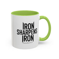 Load image into Gallery viewer, IRON SHARPENS IRON CERAMIC MUG