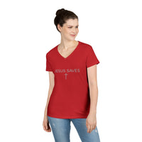 Load image into Gallery viewer, JESUS SAVES COTTON V-NECK